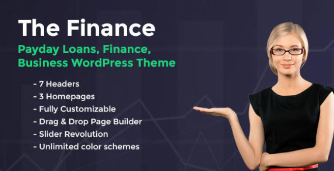 The Finance - Payday Loans, Finance and Business WordPress Theme