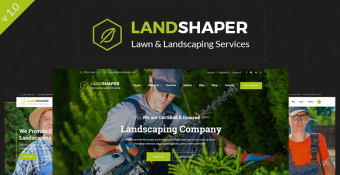 The Landshaper - Gardening, Lawn & Landscaping WordPress Theme