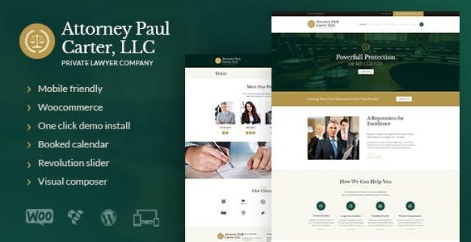 The Law - A Classic Legal Advisers & Attorneys WordPress Theme