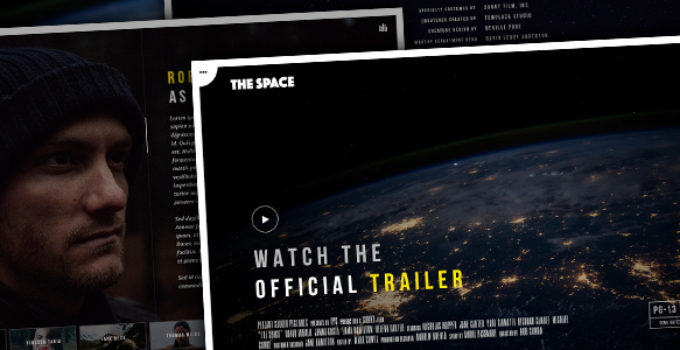 The Space - Single Film Campaign WordPress Theme