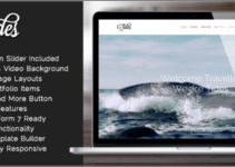 Tides - Fullscreen Video One-Page WordPress Theme