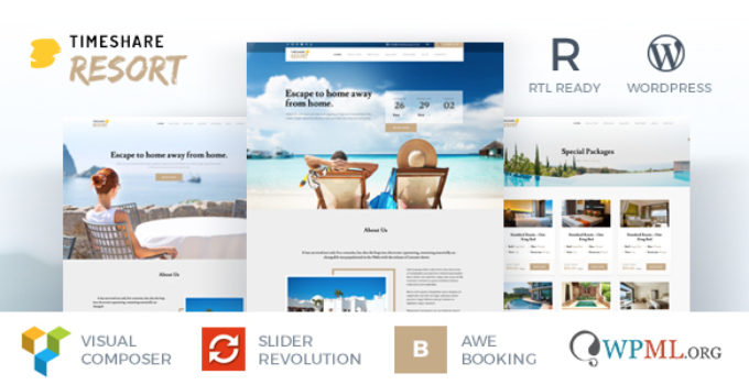 TimeShare - Single Property / Resort WordPress Theme