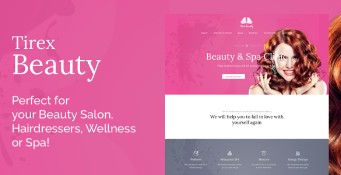 Tirex Beauty - WordPress Theme For Beauty Salons
