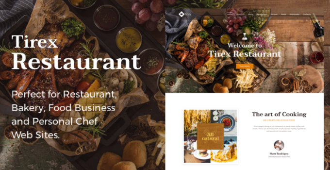 Tirex Restaurant - Theme for Restaurants and Cafes