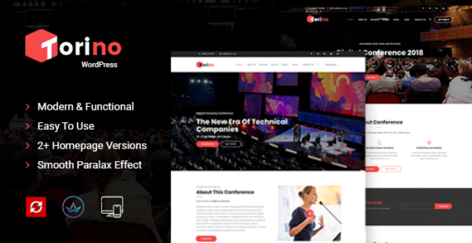 Torino Conference and Event WordPress Theme