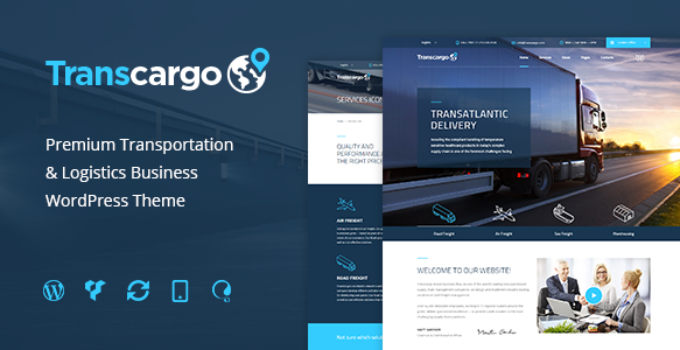 Transcargo - Transport WordPress Theme for Transportation, Logistics and Shipping Companies