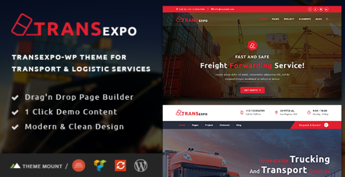 Transexpo - Logistics and Cargo Services WordPress Theme