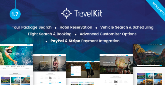 Travelkit - The Full-fledged Tour & Travel WordPress Theme