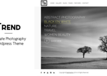 Trend - Photography WordPress Theme