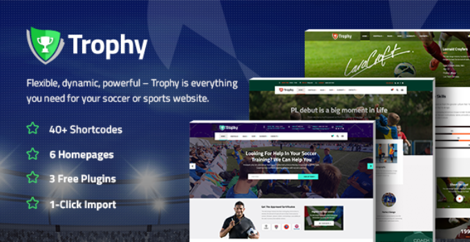 Trophy - Sports Theme for Soccer and Football Clubs