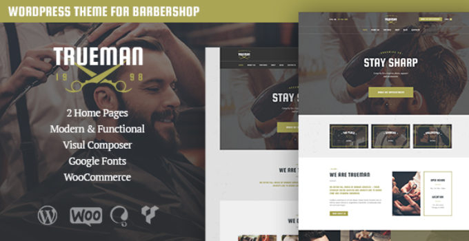 Trueman - Hairdressers & Barbershop WordPress Theme