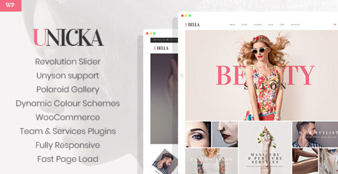 Unicka - Beauty And Fashion Salon WordPress Theme