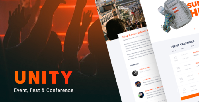 Unity – Event, Fest & Conference WordPress theme
