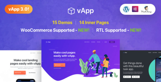 vApp | WordPress App Landing Page