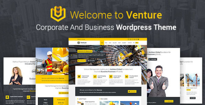 VENTURE - Corporate And Business WordPress Theme