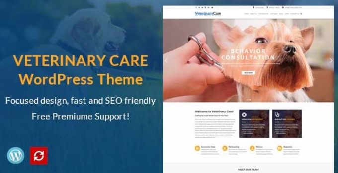 Vet Care - Pet Care & Veterinary WordPress Theme