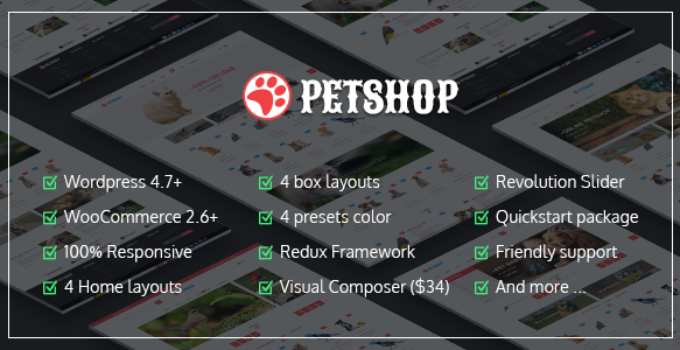 VG Petshop - Creative WooCommerce theme for Pets and Vets