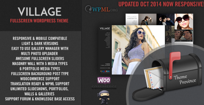 Village - A Responsive Fullscreen WordPress Theme