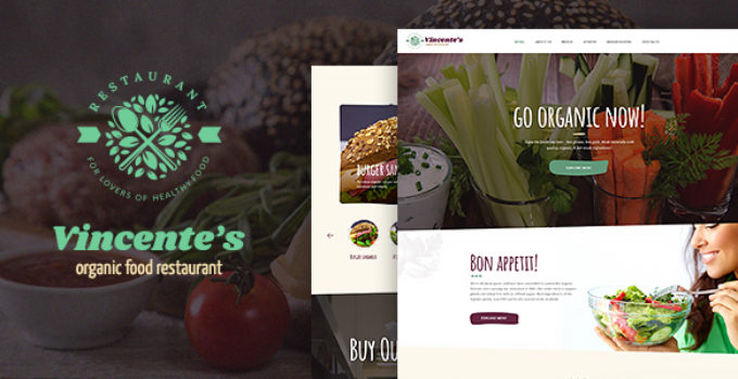 Vincente's | Organic Food Restaurant WordPress Theme