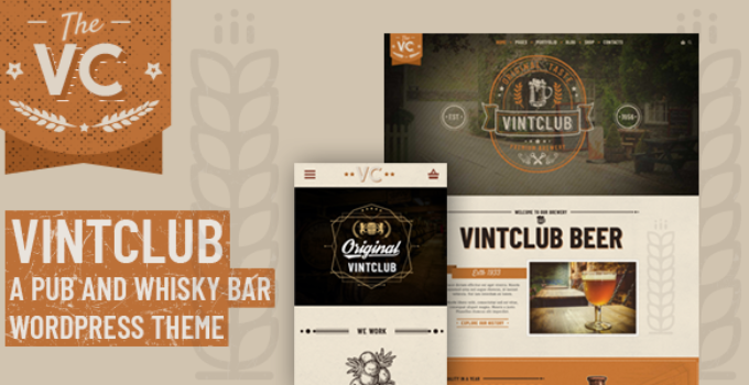 VintClub - A Pub and Whisky Bar WordPress Theme