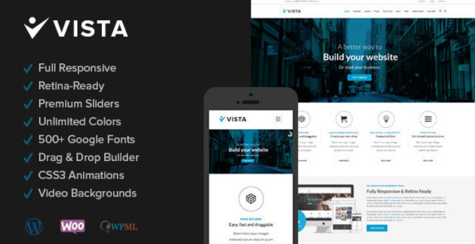 Vista - Responsive Multi-Purpose Wordpress Theme