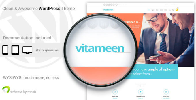 Vitameen Business Responsive WordPress Theme