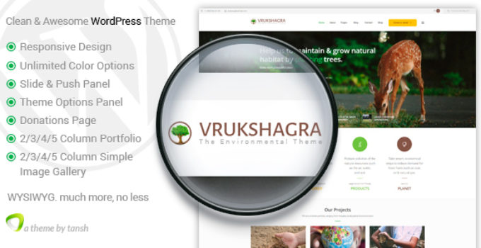 Vrukshagra - Environmental WordPress Theme