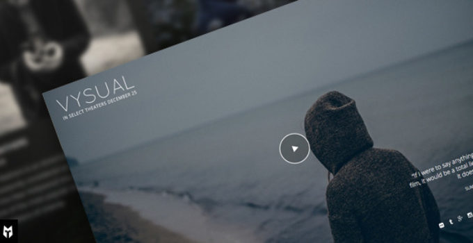 VYSUAL - Responsive Film Campaign WP Theme