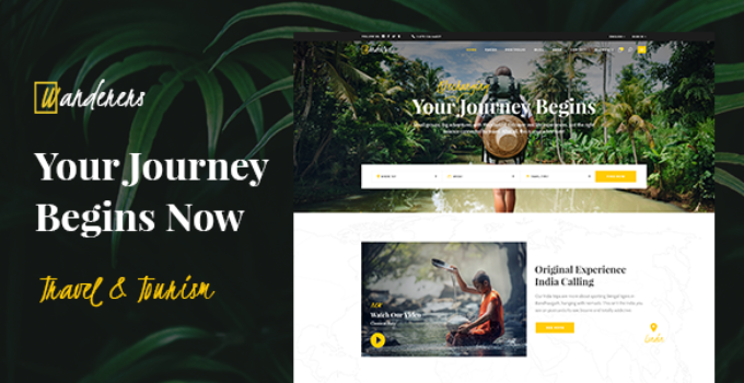 Wanderers - An Adventurous Theme for Travel and Tourism