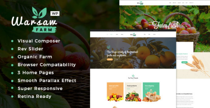 Warsaw - Organic Food & Eco Products WooCommerce WordPress Theme
