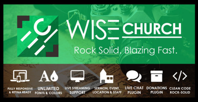 Wise Church – The Wisest Multi-Purpose Church WordPress Theme