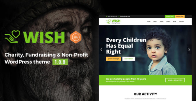 Wish - Charity WordPress Theme