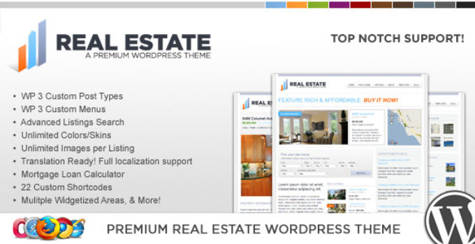 WP Pro Real Estate 2 WordPress Theme
