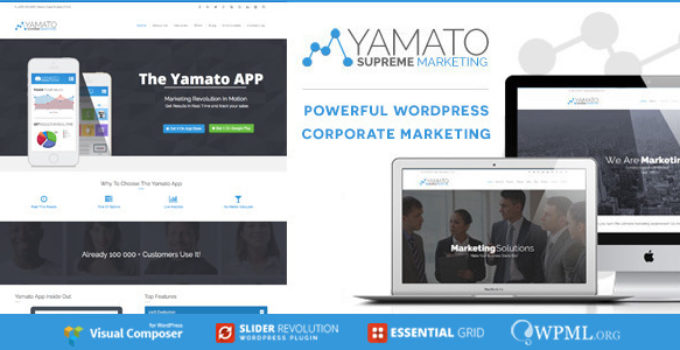 YAMATO - Corporate Marketing Wordpress Theme