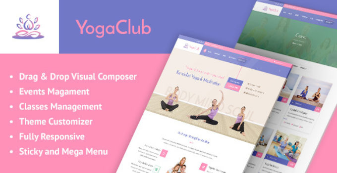 Yoga Club - Health and Yoga WordPress theme for Yoga Centers, Yoga Studios and Yoga Trainers