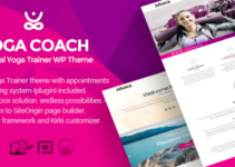 Yoga Coach - personal yoga trainer WP theme (with booking system)