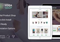 Yoga Shop - A Modern Sport Clothing & Equipment Shop WordPress Theme