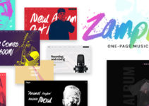Zample - A Fresh One-Page Music WordPress Theme