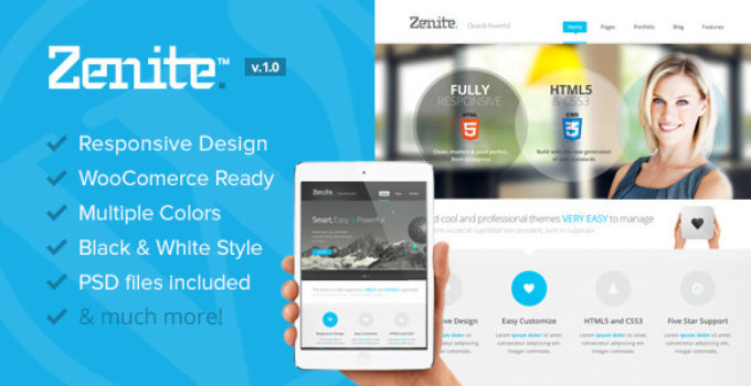 Zenite - Responsive Multi-Purpose WordPress Theme