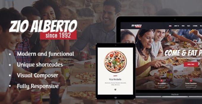 Zio Alberto | A Restaurant Cafe Bistro WordPress Theme