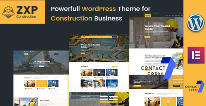 ZXP - Construction Building Company WordPress Theme
