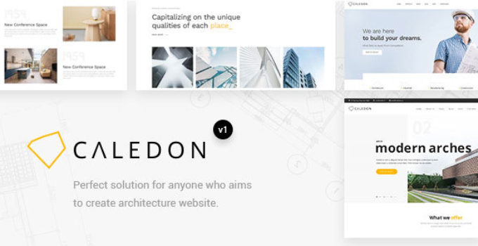 Caledon - Modern WordPress Theme For Architecture & Interior Companies