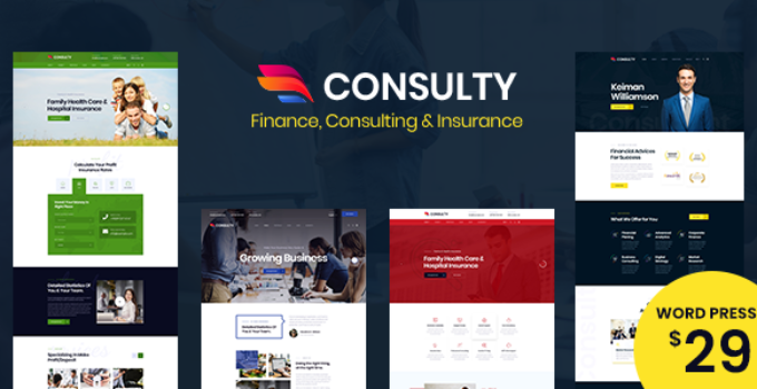 Consulty - Business Finance WordPress Theme