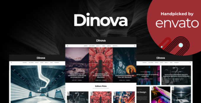 Dinova - Alternative Magazine Gutenberg Theme