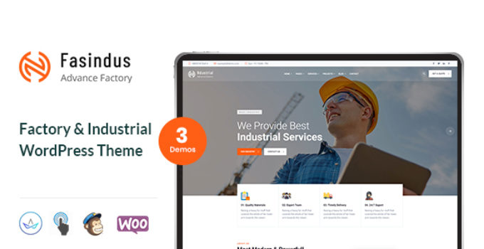 Fasindus - Factory & Industrial WordPress Theme