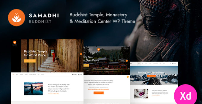 Samadhi | Oriental Buddhist Temple WordPress Theme