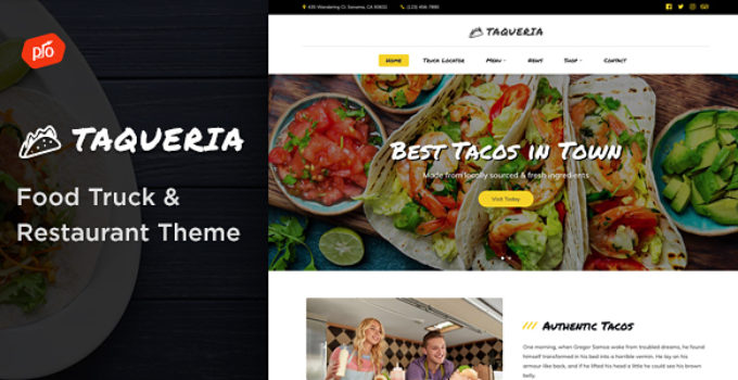 Taqueria - Food Truck & Restaurant Theme