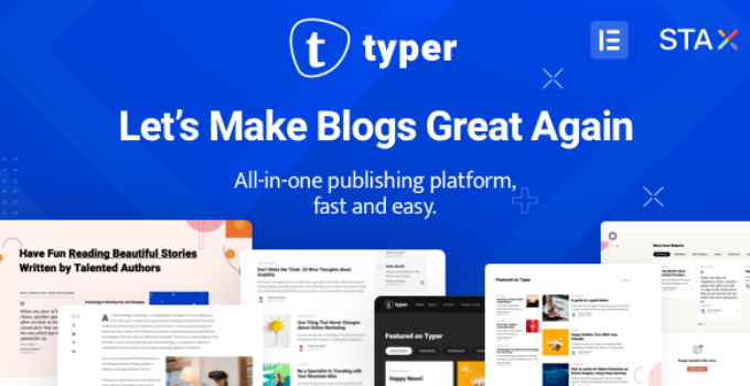 Typer - Amazing Blog and Multi Author Publishing Theme