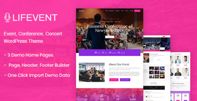 Lifevent - Conference WordPress Theme