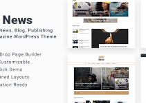 365 News - News Blog Publishing Magazine WordPress Theme